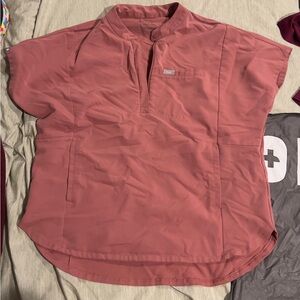 Pre-Owned FIGS Technical Collection Mandarin Collar Scrub Top - Size XL